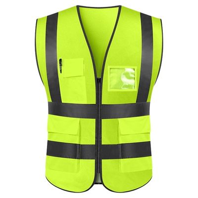 环卫工反光马甲安全背心工地安全帽认证国标反光马甲铁路荧光马甲