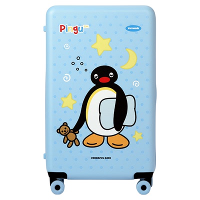 pingu企鹅卡通行李箱万向轮静音