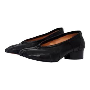 Maison Margiela马吉拉Tabi分趾做旧褶皱芭蕾鞋单鞋3cm