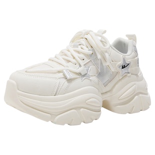 回力星星老爹鞋女款春季2026新款百搭爆款星星小白鞋增高透气鞋子