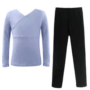 舞蹈服儿童女秋冬练功服上衣长袖黑色跳舞衣服女童中国拉丁舞套装