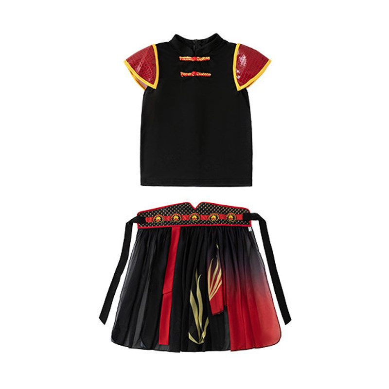 儿童中国风武侠古装汉服演出服夏