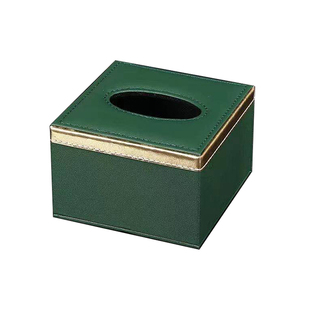 定制皮革广告纸巾盒欧式商用纸盒个性酒店餐厅收纳纸抽盒定制logo