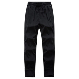 男士运动裤直筒薄款休闲加厚长裤子加肥加大码拉链男卫裤宽松胖子