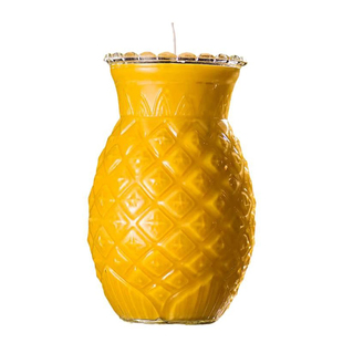 明德酥油灯一天24小时七天旺来菠萝凤梨莲花玻璃无烟蜡烛