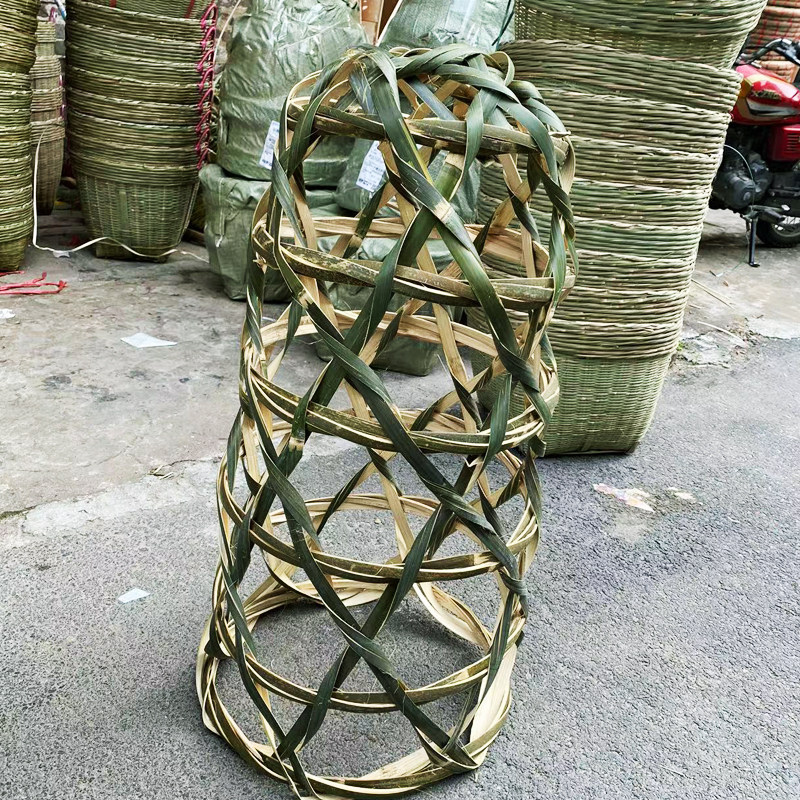 农家自编大号猪笼结婚喜P事猪笼装石笼道具装竹筐创意猪笼o._虎窝淘