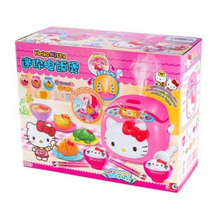 hello kitty凯蒂猫厨房玩具迷你电饭煲造型小冰箱仿真女孩过家家