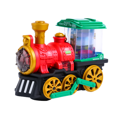 电动蒸汽小火车喷雾老式万向火车