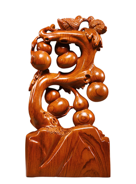 花梨木寓意美好整料雕刻