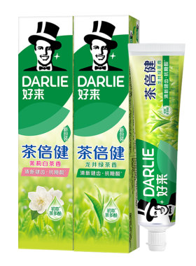 好来茶倍健龙井绿茶牙膏防蛀固齿
