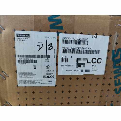 下单前咨询西门子6AV7241-3BA07-0FA0 工控机，全新原标