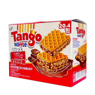 Tango探戈咔咔脆巧克力夹心榛子威化饼干印尼进口代餐休闲零食品
