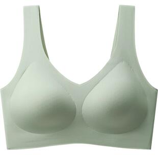 浪莎无痕运动内衣女聚拢防震背心新款无钢圈防下垂大码美背文胸DT