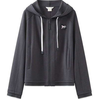 播商场同款艺术家合作系列连帽拉链外套女26春季新款BDT1WD1231