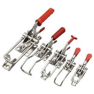 304不锈钢夹具可调节锁扣夹搭扣箱扣夹钳工具快速压紧器门栓自锁