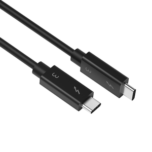 雷电3数据线40G满速100W快充Thunderbolt 3兼容USB4雷雳2M加长