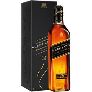JohnnieWalker尊尼获加黑牌黑方调配型威士忌700ml进口洋酒包邮