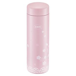 思乐得304不锈钢保温保冷杯高颜值樱花杯户外便携可爱随行水杯