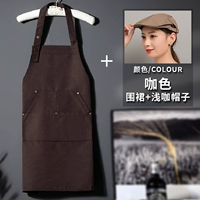 (Модель холста) Подвесная шея - цвет кофе+неглубокая кофейная шляпа