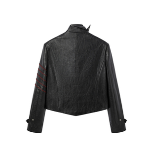 芸蚁 x Mr.乐队〔不屈〕多形态袖章破骨镂空皮革夹克 联名系列