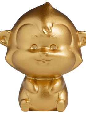 黄铜沙金十二生肖猴子摆件家居客厅玄关办公室桌面装饰物生日礼品