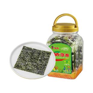 波力海苔原味72g*1罐桶装海苔即食儿童宝宝休闲零食紫菜食品