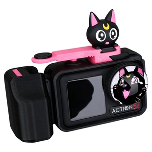 月亮猫适用大疆DJI action4/5pro相机原厂兔笼街拍手柄快门按键配