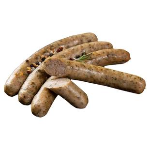 柏纳夫图林根黑胡椒烤肠500g德国风味热狗肠纯烤肉肠德式香肠商用