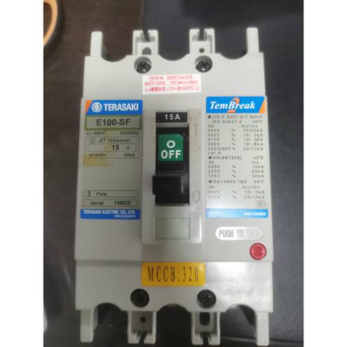 【维修议价】件TERASAKI寺崎断路器E100SF3P15A690V型号19M2议价9