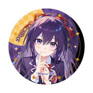 约会大作战动漫同人五河士道十香狂三星宫六喰镭射徽章吧唧谷子