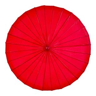 纯红色婚礼油纸伞传统手工制作防雨防晒经久耐用桐油伞古典装饰伞