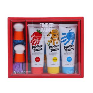 美乐童年儿童手指画超好玩涂鸦教程书手指画颜料工具幼儿画册绘画