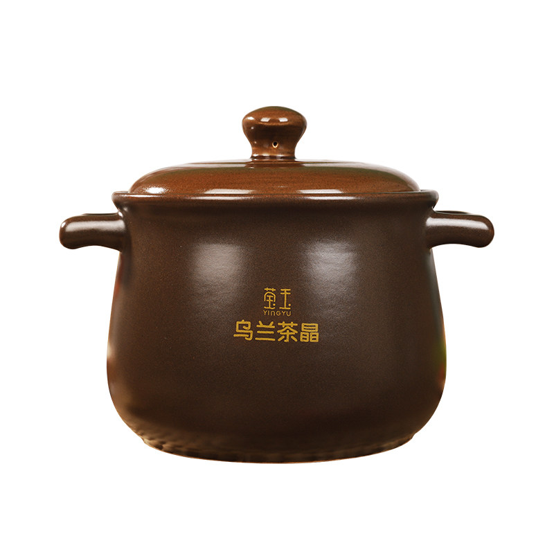 莹玉乌兰茶晶砂锅炖锅煲汤家用耐高温燃气灶专用陶瓷汤煲干烧不裂