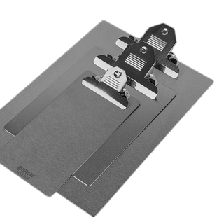 春田优品304不锈钢A4文件夹板金属A3文件板夹资料夹小号菜单食品公司专用书写字板抄写板垫板便签夹A5画板8K