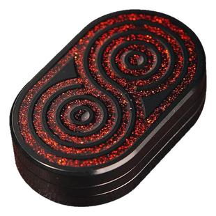 指玩edc血浮屠不锈钢机械旋转磁力推牌解压玩具指尖陀螺手把玩件