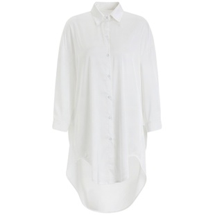 中长款性感睡衣女轻熟白衬衫宽松男友风外穿bf大码纯欲风2023新款