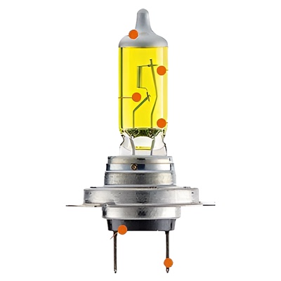 12v超亮h3h7黄金光汽车灯泡