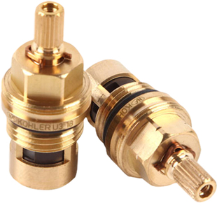 原装科勒三孔面盆龙头阀芯配件淋浴花洒龙头冷热水开关陶瓷片阀芯