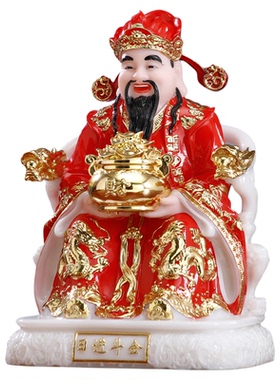 树脂《日进斗金》财神爷供奉神像