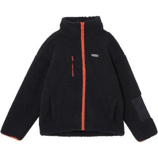 宽松复古立领仿羊羔绒外套男休闲风上衣 689592彪马puma官方奥莱