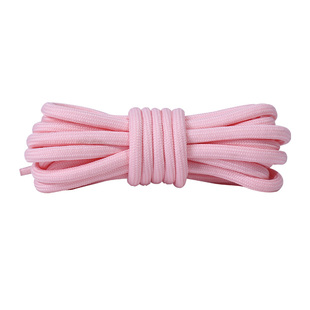 野象粉色鞋带适用耐克空军一号AF1男女款扁平圆形AJ1倒钩丝绸板鞋