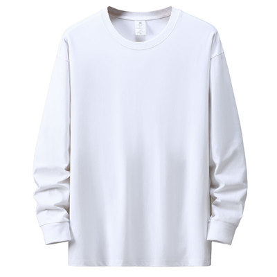 重磅纯棉长袖宽松大码t恤秋衣