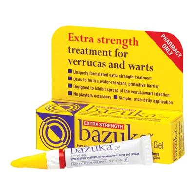 欧洲直邮Bazuka巴祖卡水杨酸强力凝胶两支5g抑制皮肤疣感染传播