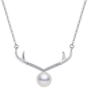 周六福S925一鹿有你纯银项链2025年鹿角吊坠可爱甜美风送女友礼物