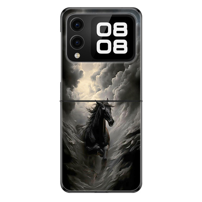 适用华为novaFlip手机壳novaFlipS折叠屏新款防摔保护套闪电奔马疾驰小众个性创意网红高级感轻奢硬壳男女潮