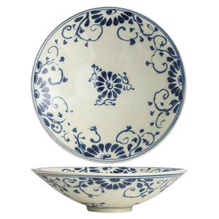 日本进口宗山窑陶瓷果盘果斗日式手绘水煮鱼肉大盛钵面汤碗沙拉碗