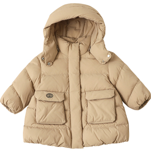 康衣儿女童羽绒服中长款加厚冬季90绒儿童羽绒服小中大童外套