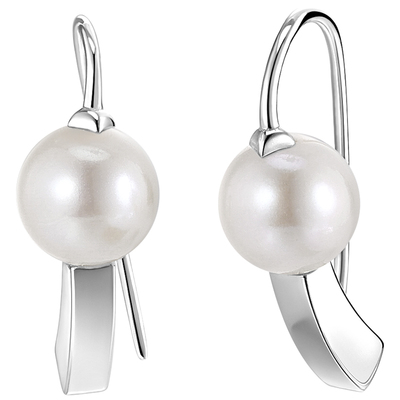 白岚淡水珍珠耳环女S925时尚