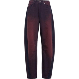 Adidas/阿迪达斯正品三叶草女士潮流复古经典休闲弯刀长裤KG0201