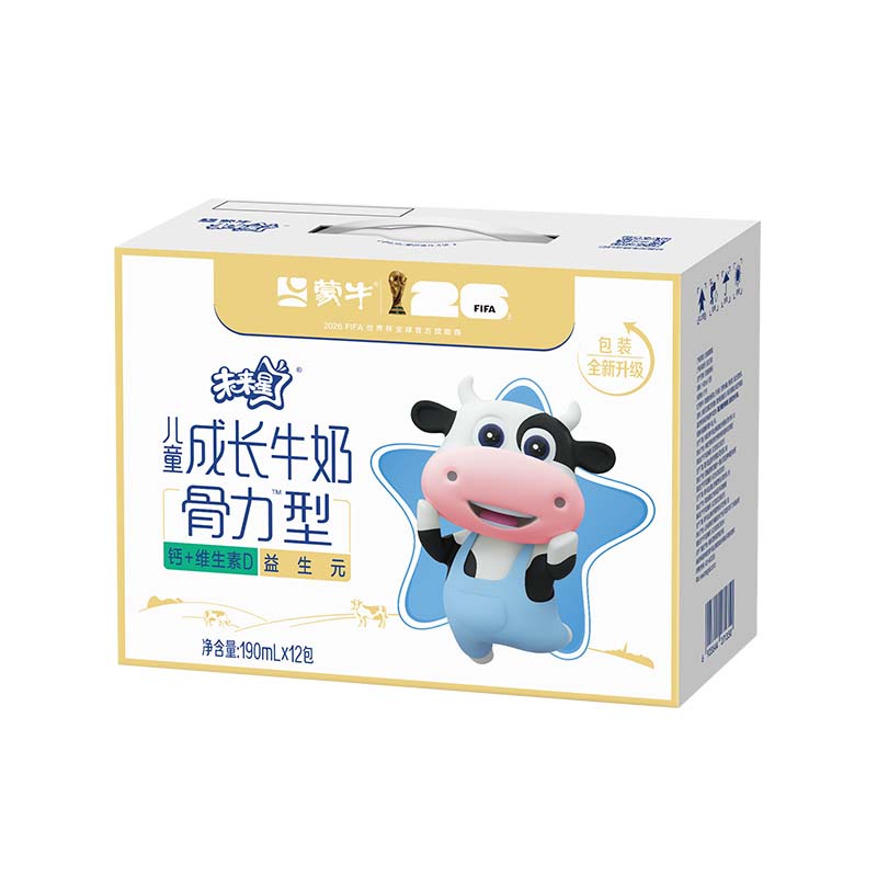 蒙牛未来星牛奶骨力型190ml*12盒